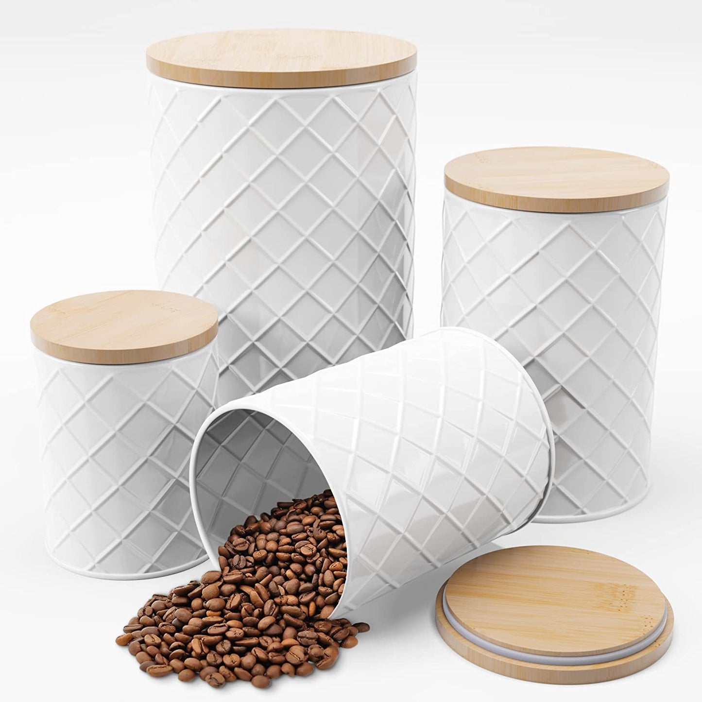 Metal Kitchen Canister Set (Set of 4)